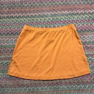 DEHEN BURNT ORANGE CHEER MINI SKIRT